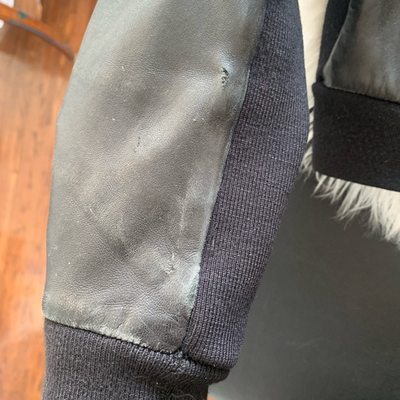 Mackage black leather jacket - Picture 7 of 9